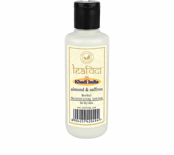 Khadi Leafveda Almond And Saffron Moisturising Lotion 210 Ml