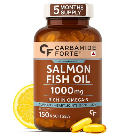 Carbamide Forte Salmon Fish Oil Omega 3 Capsule 1000 Mg - 150 Softgel Capsules