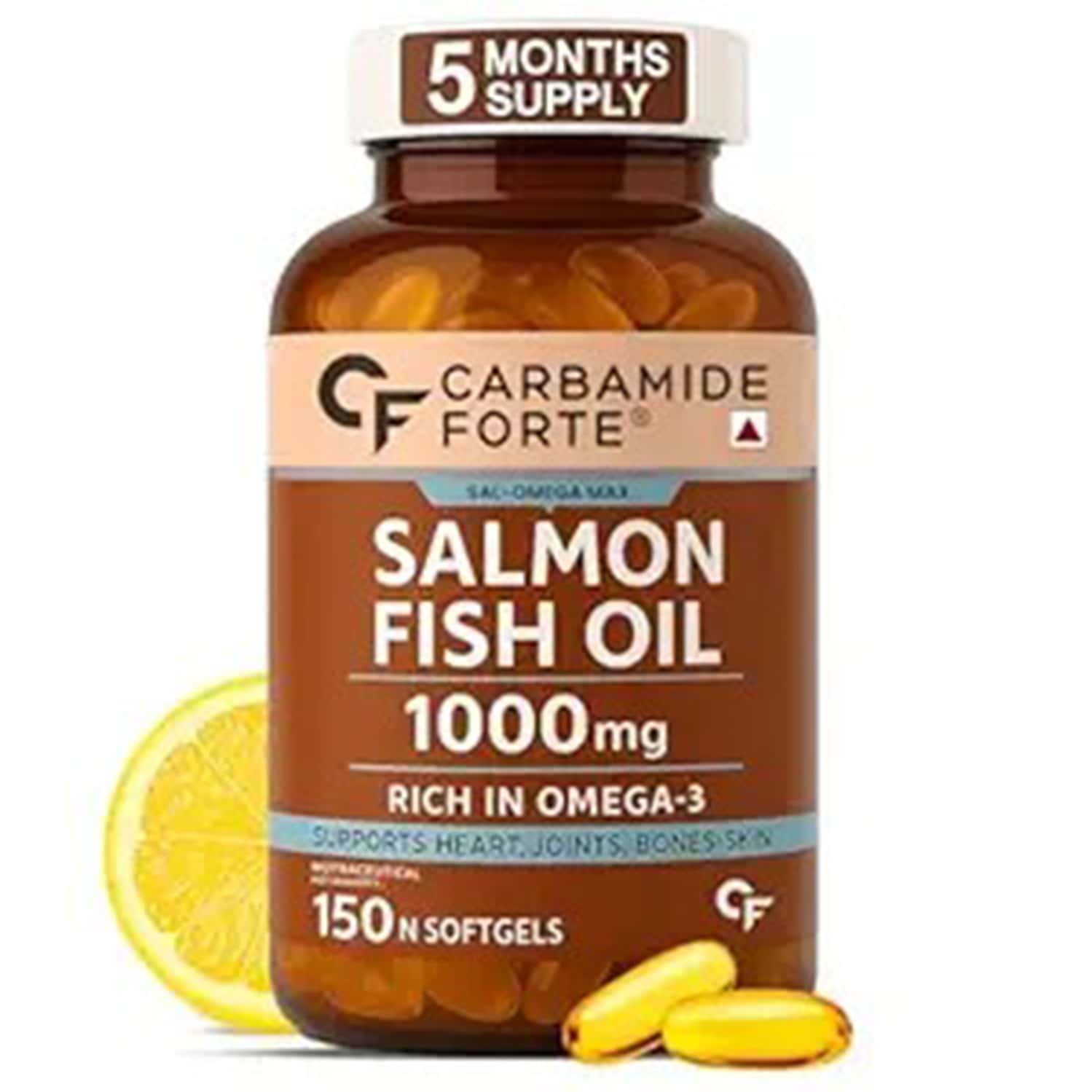 Carbamide Forte Salmon Fish Oil Omega 3 Capsule 1000 Mg - 150 Softgel Capsules