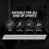 Musclexp Gear-Up Fitness Gym Gloves Heavy Duty Velcro Wrist Closure Non-Odor Material (Black)1 Pair
