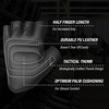 Musclexp Gear-Up Fitness Gym Gloves Heavy Duty Velcro Wrist Closure Non-Odor Material (Black)1 Pair