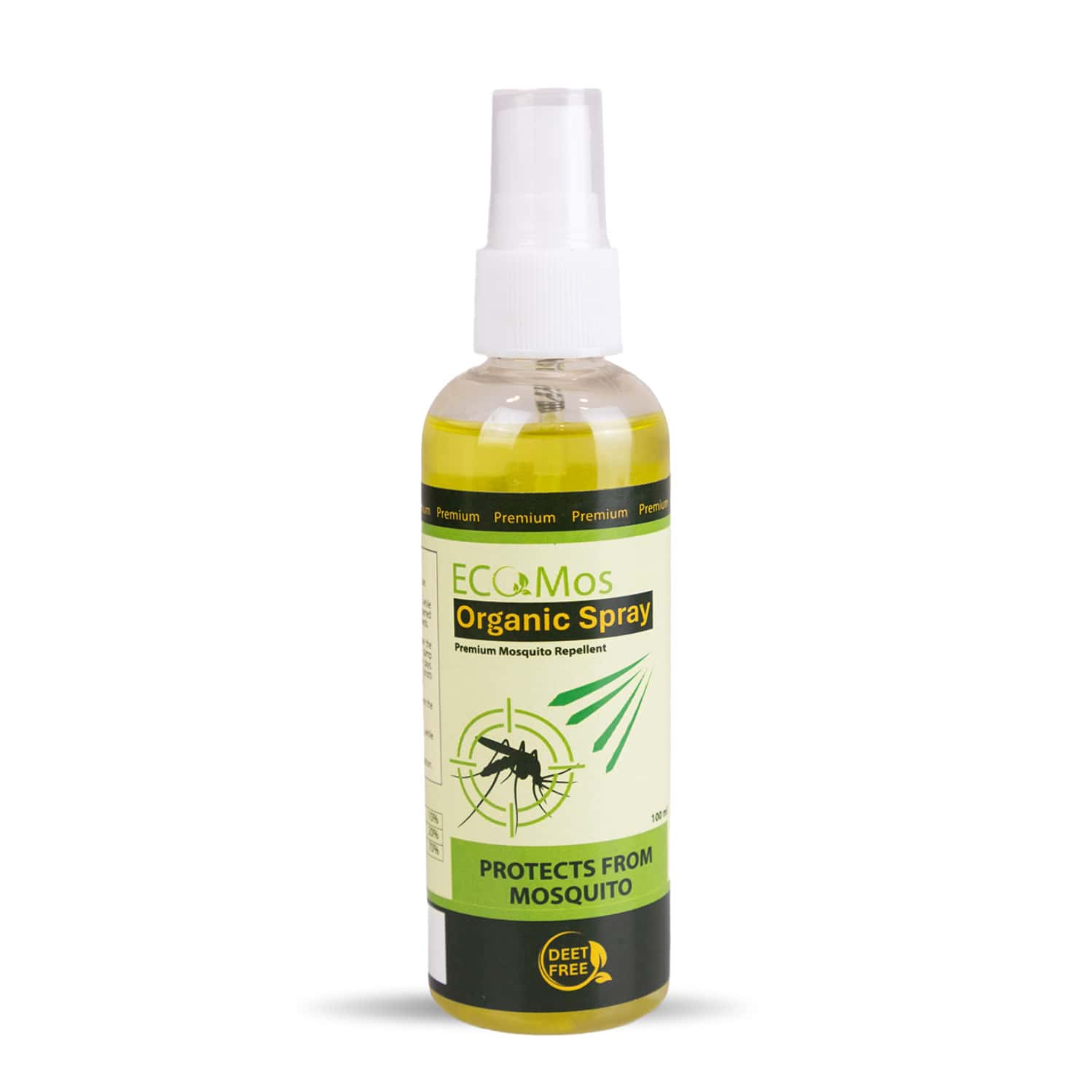 Ecomos Organic Mosquito Repellent Spray | 100% Herbal & Non-toxic | Safe For Kids & Pets | 100ml