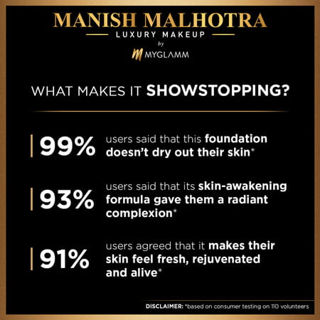 Myglamm Manish Malhotra Beauty Skin Awakening Foundation-Neutral Mocha