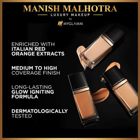 Myglamm Manish Malhotra Beauty Skin Awakening Foundation-Neutral Mocha