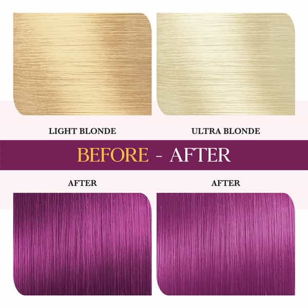 Cosglam Semi Permanent Hair Color | No Peroxide | Ammonia Free Hair Colour 22 French Plum - 120Gm