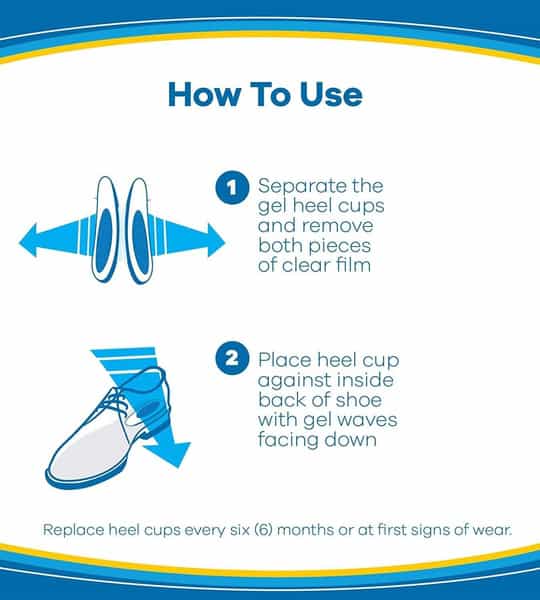 Dr. Scholl Massaging Gel Heel Cups Medium - 1 Pair