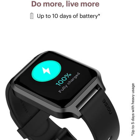 Noise Colorfit Brio Smartwatch (Black)