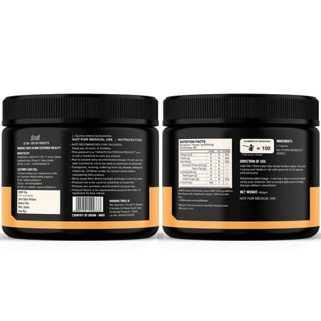 Myfitfuel L-Taurine (100 Gm) Unflavoured| Amino Acid