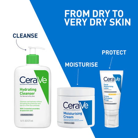 Cerave Moisturizing Cream For Dry To Very Dry Skin - 454gm