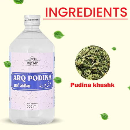 Cipzer Arq Pudina 500ml | Herbal Tonic For Digestion| Nausea Relief & General Wellness