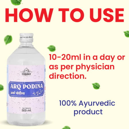 Cipzer Arq Pudina 500ml | Herbal Tonic For Digestion| Nausea Relief & General Wellness