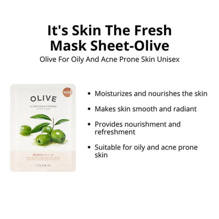 It'S Skin The Fresh Mask Sheet - Olive - Pack Of 5