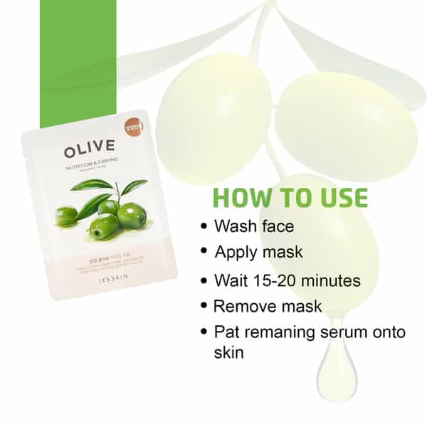 It's Skin The Fresh Mask Sheet - Olive - Pack Of 5