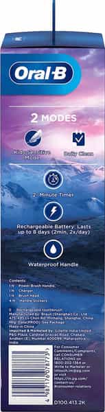 Oral-B Disney Frozen Extra Soft Rechargeable Toothbrush For Kids 3+ Years 1N