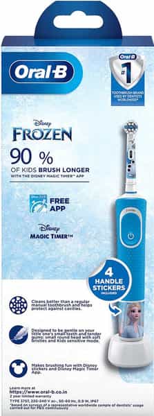Oral-B Disney Frozen Extra Soft Rechargeable Toothbrush For Kids 3+ Years 1N