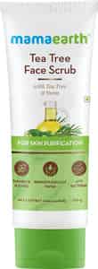 Mamaearth Tea Tree Face Scrub With Tea Tree And Neem For Skin Purification - 100 Gm