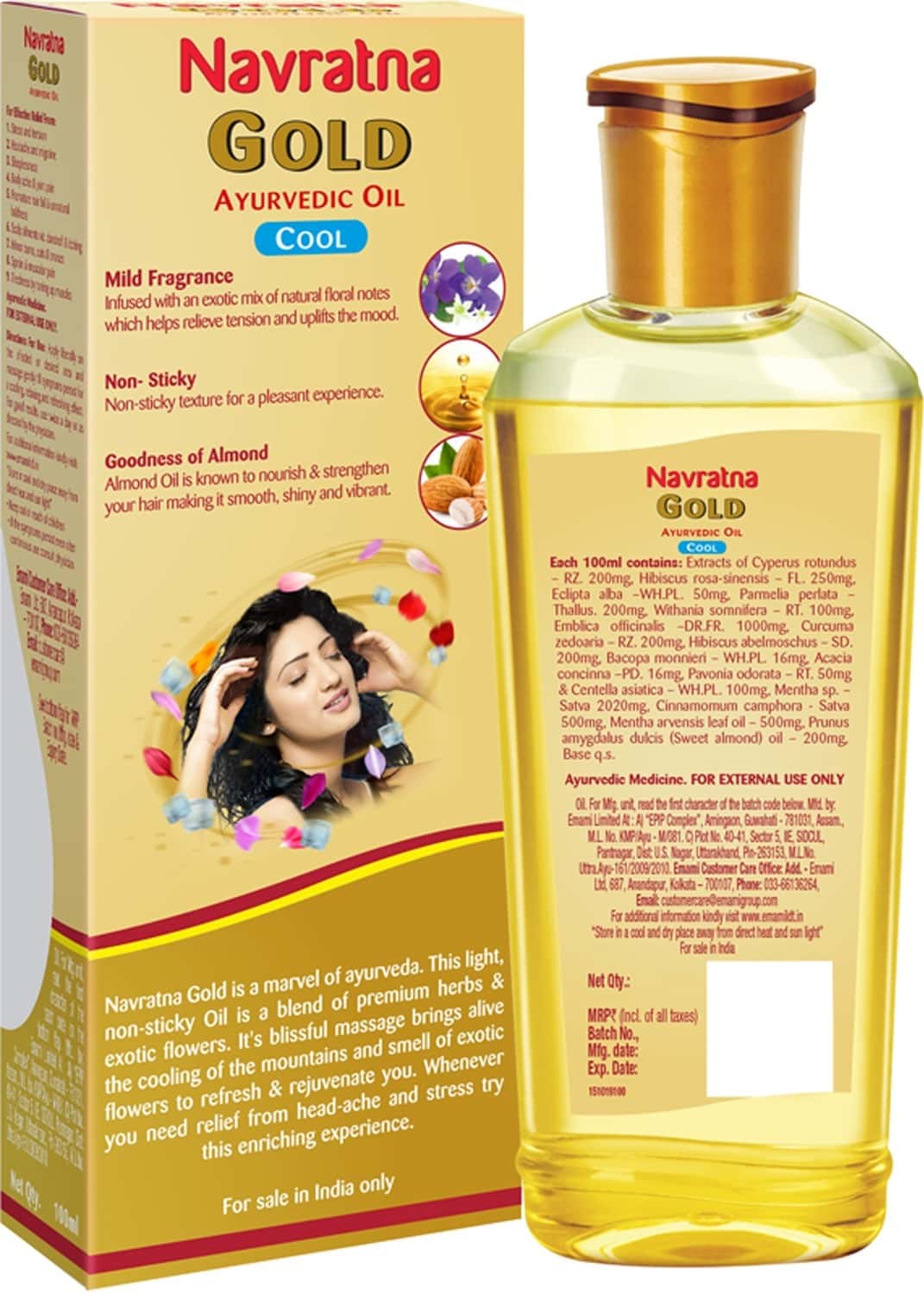 Buy NAVRATNA GOLD AYURVEDIC OIL 200 ML Online & Get Upto 60 OFF at