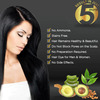 Deemark Black Hair Color Shampoo(20*15ml) - Long Lasting Formula|Herbal Extracts & 100% Ammonia Free