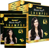 Deemark Black Hair Color Shampoo(20*15ml) - Long Lasting Formula|Herbal Extracts & 100% Ammonia Free