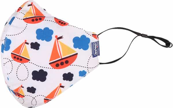Chicco Kids Face Mask | 3-6 Years | Car Jungle Ship | 3 Unit