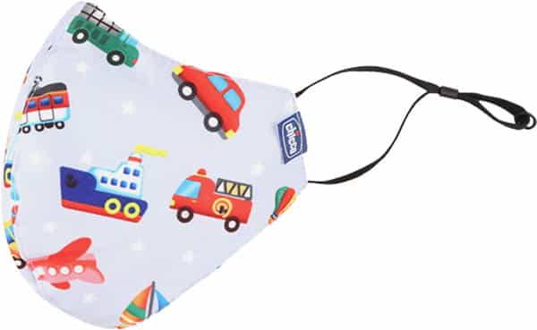 Chicco Kids Face Mask | 3-6 Years | Car Jungle Ship | 3 Unit