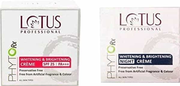 Lotus Herbals Professional Phytorx Whitening & Brightening Day & Night Cream (Set Of 2)