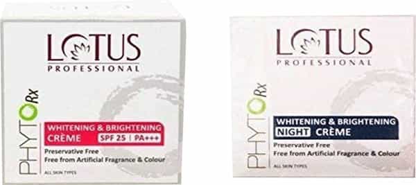 Lotus Herbals Professional Phytorx Whitening & Brightening Day & Night Cream (Set Of 2)