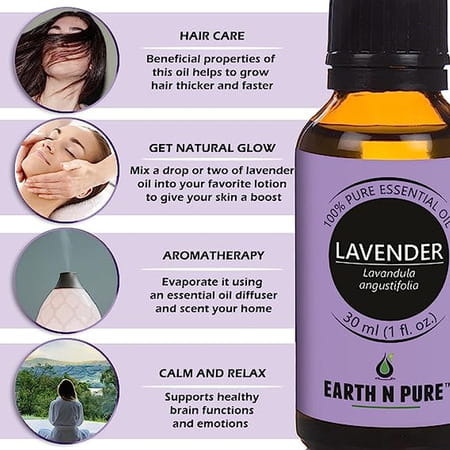 Earth N Pure Lavender Essential Oil (30 Ml) (30 Ml)