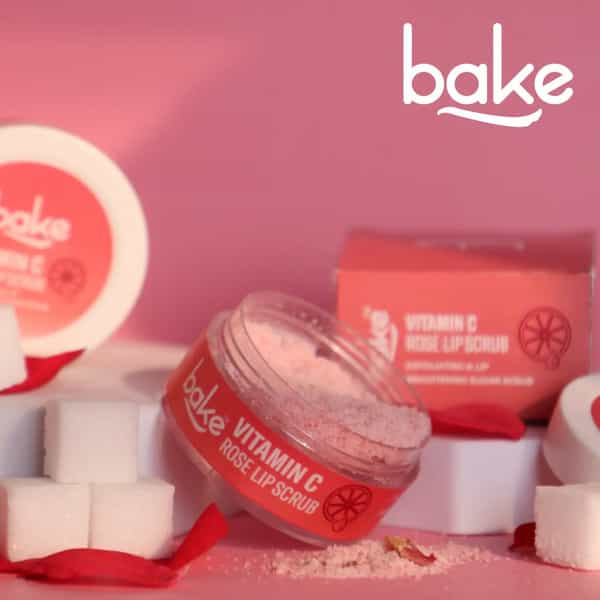 Bake Vitamin C Rose Lip Scrub For Dark Lips | Exfoliates & Hydrates | 25G