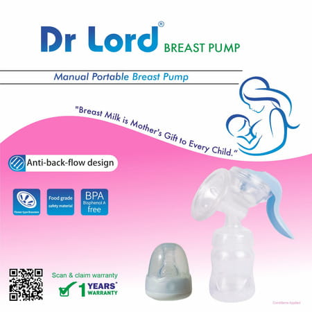 Dr Lord Manual Breast Pump With Carry Bag
