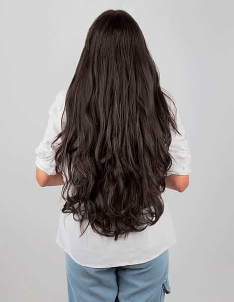 Streak Street Clip-In 24" Out Curl Dark Brown Hair Extensions