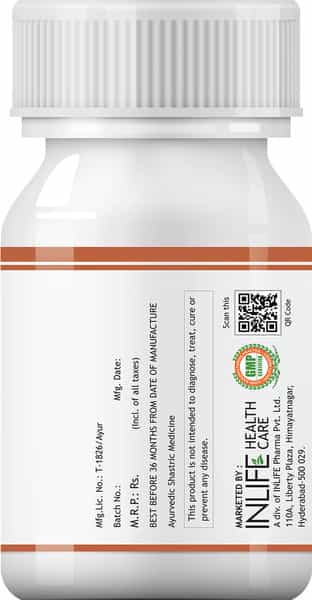 Inlife Arjuna Supplement 500 Mg - 60 Vegetarian Capsules