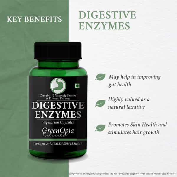 Greenopia Digestive Enzymes 60 Vegetarian Capsules