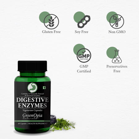 Greenopia Digestive Enzymes 60 Vegetarian Capsules