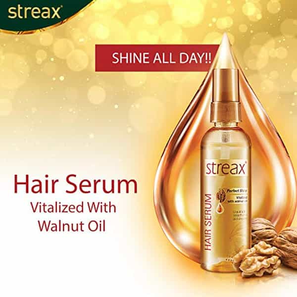 Streax Hair Serum For Women & Men 100Ml Pack Of 3 | Vitalized With Walnut Oil | Silky Hair