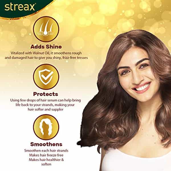 Streax Hair Serum For Women & Men 100Ml Pack Of 3 | Vitalized With Walnut Oil | Silky Hair