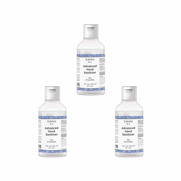 Tjori Advanced Gel Based  Hand Sanitizer (Pack Of 3) Bottle Of 600 Ml