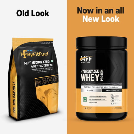 Myfitfuel Hydrolyzed Whey Protein | 500g | 15 Servings (Smooth Chocolate) | Paritally Pre Digested