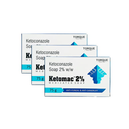 Ketomac 2% Antibacterial Soap For All Skin Type 75gm ( Pack Of 3 )
