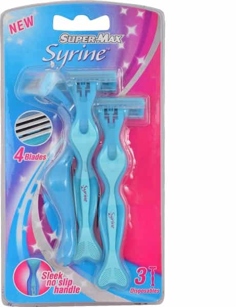 Supermax Syrine Disposable Razors For Women - 3