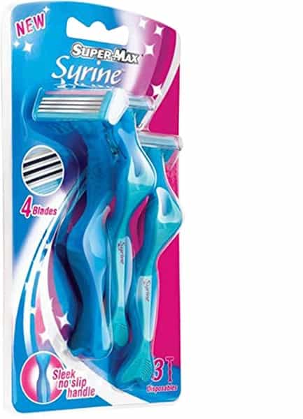 Supermax Syrine Disposable Razors For Women - 3