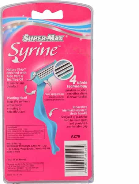 Supermax Syrine Disposable Razors For Women - 3