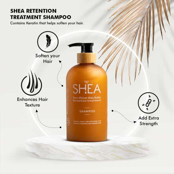 Beauty Garage Pure African Shea Butter Retention Treatment Shampoo 750Ml