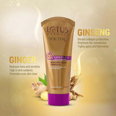 Lotus Herbals Youthrx Active Anti Ageing Foaming Gel Face Wash 50g (Pack Of 2)