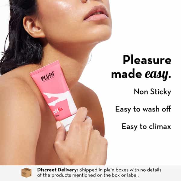 Plush Phlic Lubricant- Strawberry Chill- Water Based + Non Sticky- 50Ml