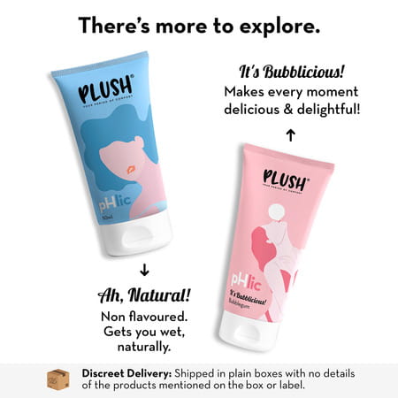 Plush Phlic Lubricant- Strawberry Chill- Water Based + Non Sticky- 50Ml