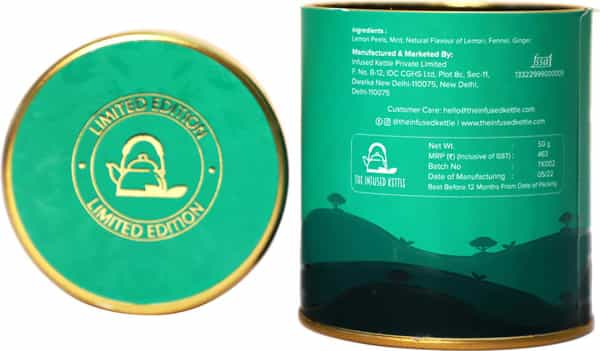 The Infused Kettle Lemon Mint Green Tea (50 Gms)