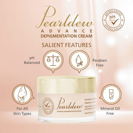 Pearldew Advance De-Pigmentation Cream 50 Gm (Pack Of 4)