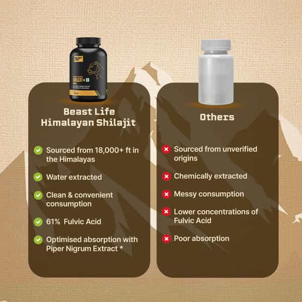 Beastlife Himalayan Shilajit+ Capsules 30N
