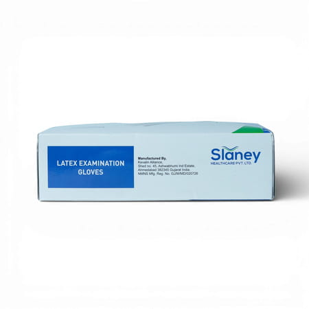Slaney Slanex Latex Examination Gloves - Large Size